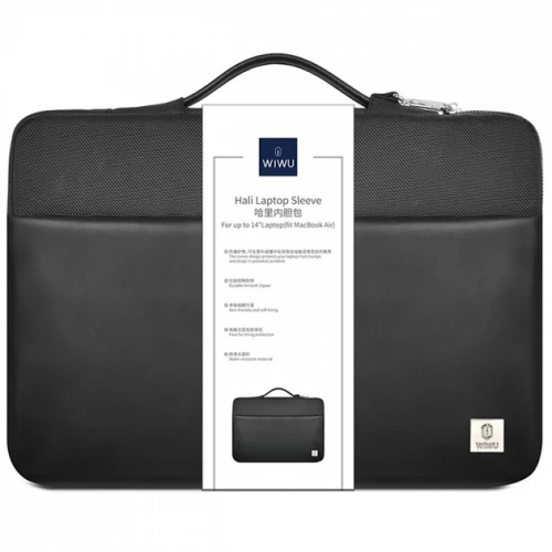 Чохол-папка (тканинний) Apple MacBook Pro 13"/14.2" WIWU Hali Laptop Sleeve Black
