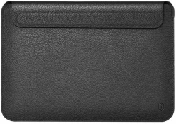 Чохол-папка (шкіряний) Apple MacBook Pro 16" WIWU Genuine Leather Laptop Sleeve Black