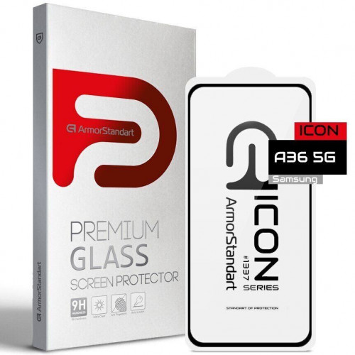 Захисне скло Samsung A36 5G ArmorStandart Icon Black (ARM74346)