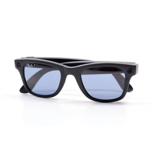 Ray-Ban Meta Wayfarer Matte Black Dusty Blue (RW4006 601SM150)