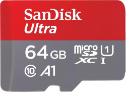 SanDisk 64 GB microSDXC UHS-I A1 Class 10 Ultra (SDSQUAB-064G-GN6MA)