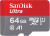 SanDisk 64 GB microSDXC UHS-I A1 Class 10 Ultra (SDSQUAB-064G-GN6MA)