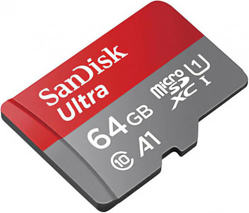 SanDisk 64 GB microSDXC UHS-I A1 Class 10 Ultra (SDSQUAB-064G-GN6MA)