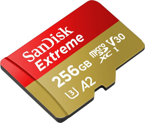 SanDisk 256 GB microSDXC UHS-I U3 V30 A2 Extreme (SDSQXAV-256G-GN6MN)