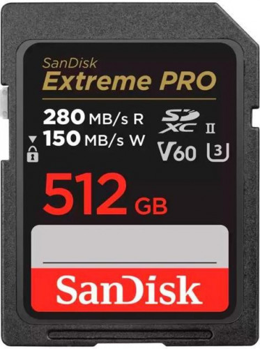 SanDisk 512 GB SDXC Extreme Pro UHS-II U3 V60 Class 10 (SDSDXEP-512G-GN4IN)
