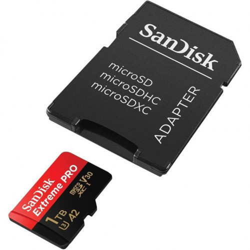 SanDisk 1 TB microSDXC UHS-I U3 Extreme Pro + SD Adapter (SDSQXCD-1T00-GN6MA)