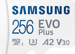 Samsung 256 GB microSDXC Class 10 UHS-I U3 EVO Plus + SD Adapter (MB-MC256SA)