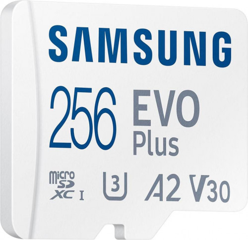 Samsung 256 GB microSDXC Class 10 UHS-I U3 EVO Plus + SD Adapter (MB-MC256SA)