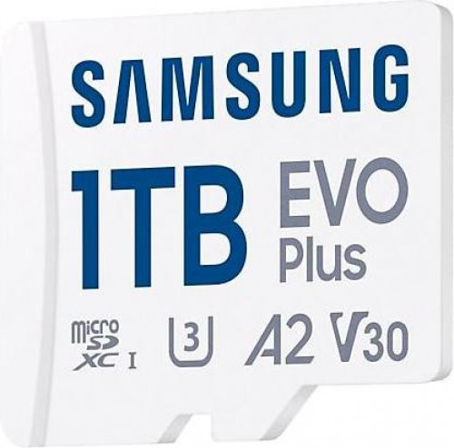 Samsung 1 TB microSDXC Class 10 UHS-I U3 V30 A2 EVO Plus + SD Adapter (MB-MC1T0SA)