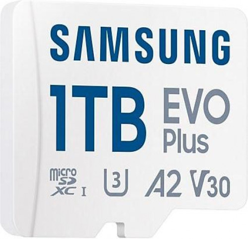 Samsung 1 TB microSDXC Class 10 UHS-I U3 V30 A2 EVO Plus + SD Adapter (MB-MC1T0SA)
