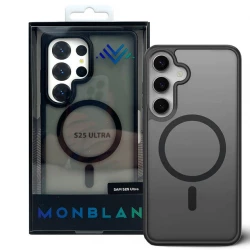 Чохол-накладка (силіконовий) Samsung S25 Ultra Monblan Magnetic Matte Series Black (MMMtS25U)