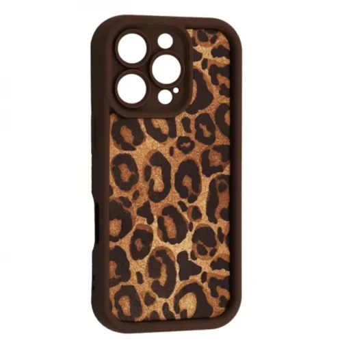 Чохол-накладка (силіконовий) Apple iPhone 16 Pro Max Leopard Brown
