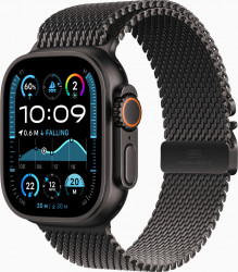Apple Watch Ultra 2 GPS + Cellular 49mm Black Titanium Case w. Black Titanium Milanese Loop - L (MX5V3) (New, без коробки)