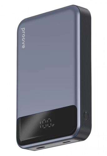 Зовнішній акумулятор (павербанк) Proove Hoodman Magnetic 10000mAh 20W Gray