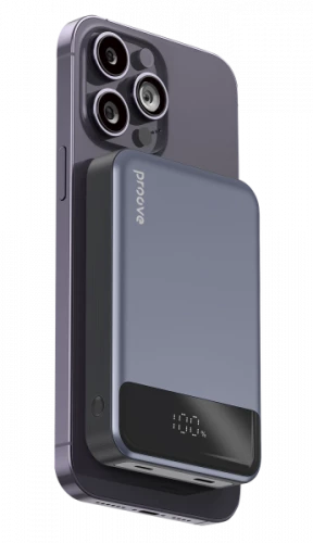 Зовнішній акумулятор (павербанк) Proove Hoodman Magnetic 10000mAh 20W Gray