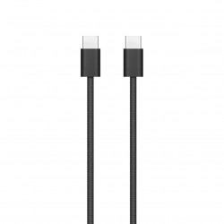 Кабель USB-C Woven Charge Cable 60W 1m Black ОЕМ