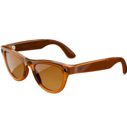 Смарт-окуляри Ray-Ban | Meta Skyler Standard - Shiny Caramel Transparent / Brown (RW4010 670683 52-20)