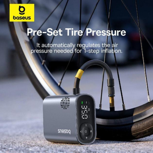 Автокомпресор Baseus PrimeTrip Series Portable Bike Pump Cosmic Black для велосипеду (C11169000121-0)