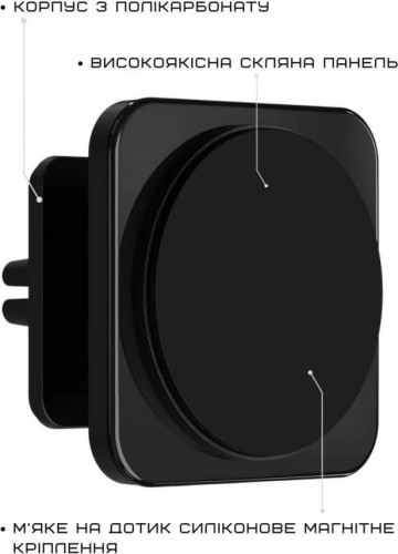 Автомобільний тримач для смартфона NOMAD Charge Magnetic Mount Black