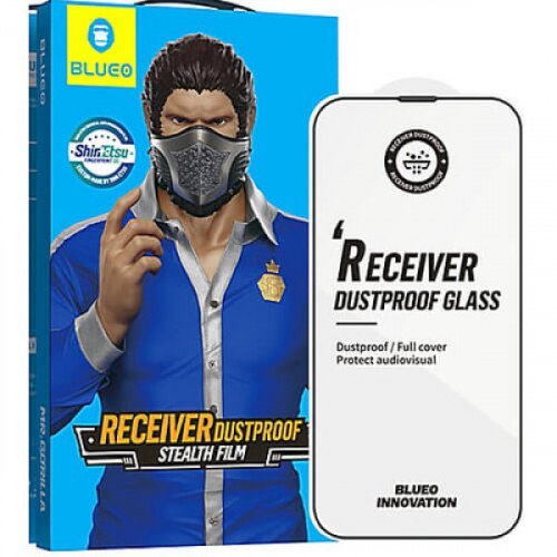 Захисне скло Apple iPhone 16 Pro Blue Large Arc Edge Anti-Dust HD Glass Black (NPB6)