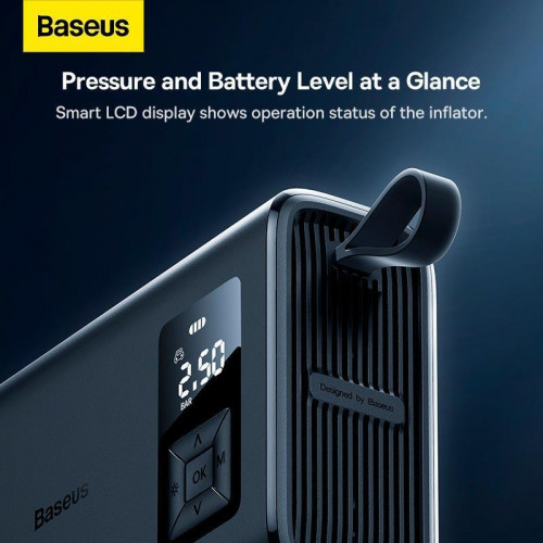 Автокомпрессор Baseus Mega EnergyPump Series Dual Cylinder Wireless Inflator Black