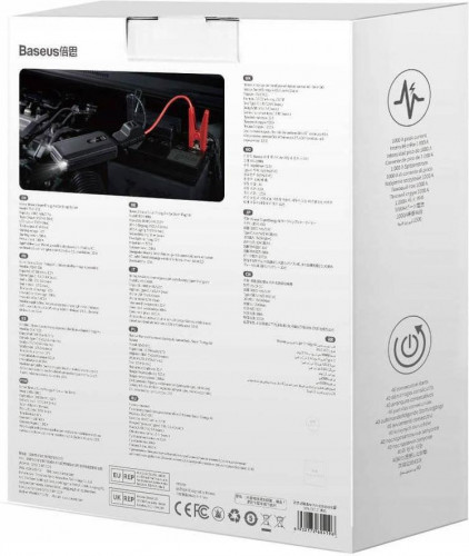 Автономное пусковое устройство (бустер) Baseus Super Energy Air Car Jump Starter 10000mAh Black