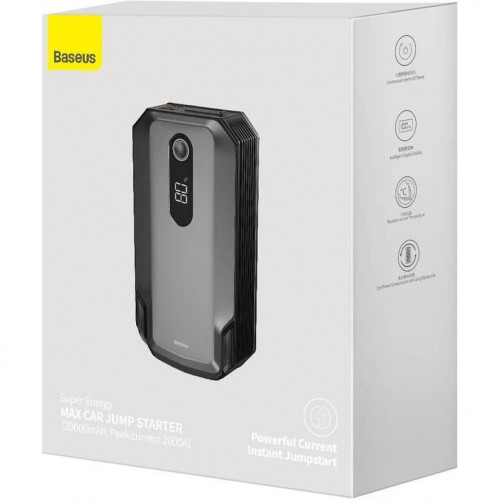 Автономний пусковий пристрій (бустер) Baseus CGNL020001 2000A 20000mAh (1Type-C, 2USB, 3A)