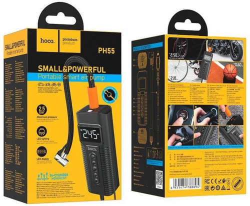 Автокомпрессор Hoco PH55 Roys Black