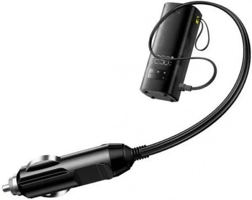 Автокомпресор Baseus SuperMini Mega Series Double Cylinder Air Inflator Black (C11123202111-00)