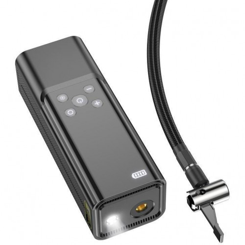 Автокомпрессор Hoco ZP7 Maddy (5000 mAh) Black