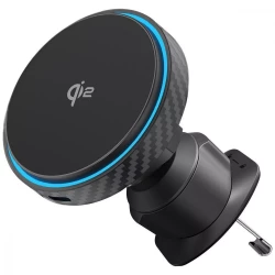 Автомобільний утримувач Proove Graphite Circle Qi2 15W
