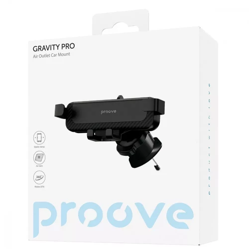 Автомобильный держатель Proove Gravity Pro Air Outlet Car Mount Black (CHGP00000001)