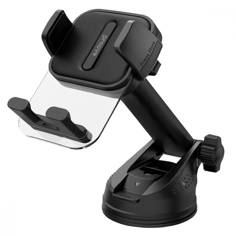 Автомобильный держатель Proove Crystal Clamp Plus Suction Type Car Mount Black (CHCSP0000001)