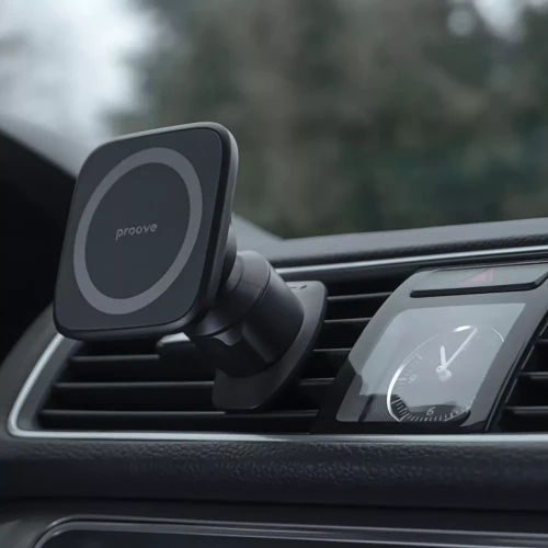 Автомобильный держатель Proove Block Magnetic Air Outlet Car Mount Magnetic Ring Black (CHMA00000001)