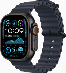 Apple Watch Ultra 2 GPS + Cellular 49mm Black Titanium Case w. Navy Ocean Band (MYTC3+MYPA3) (New, без коробки)