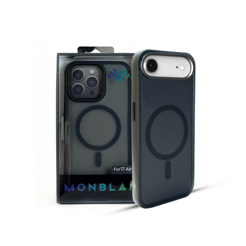 Чохол-накладка (силіконовий) Apple iPhone 17 Air Monblan Magnetic Matte Series Black