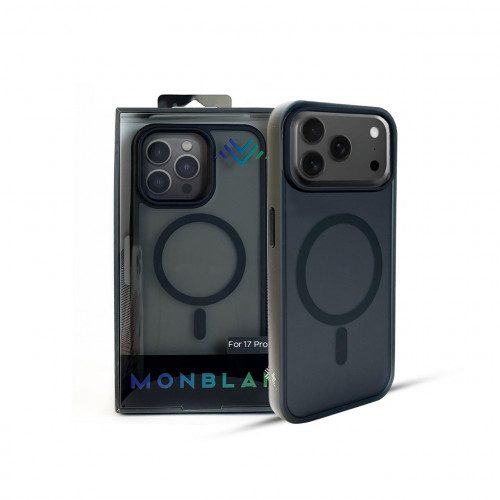 Чохол-накладка (силіконовий) Apple iPhone 17 Pro Monblan Magnetic Matte Series Black