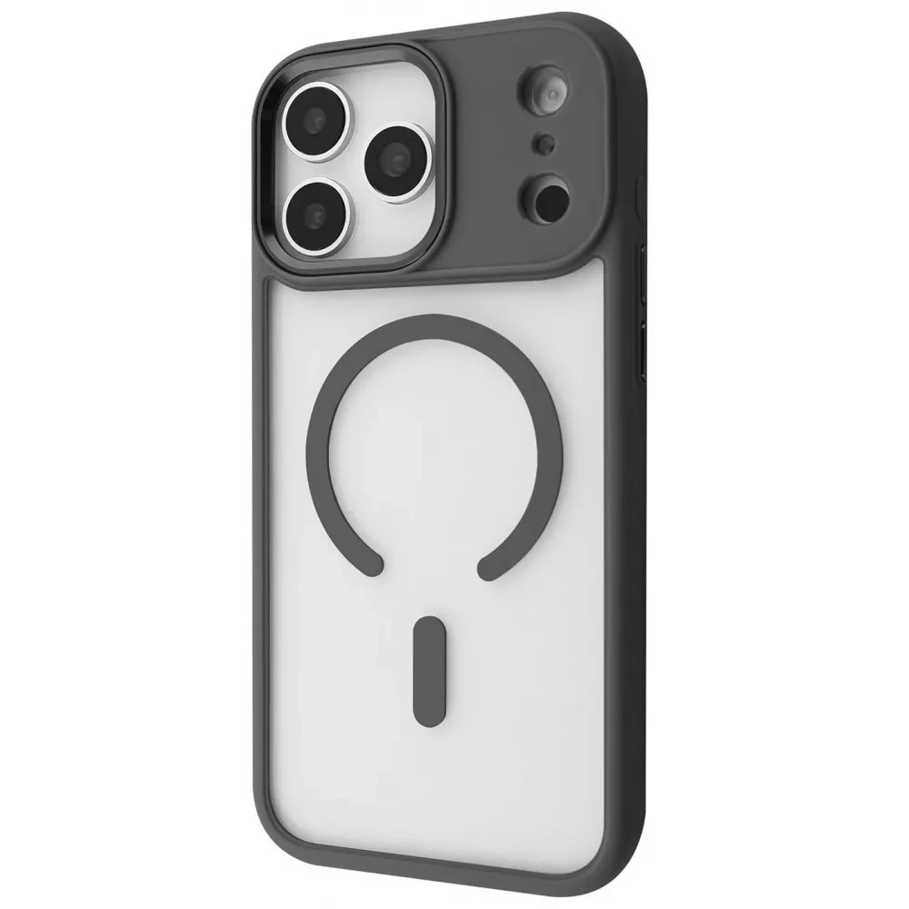 Чехол-накладка (силиконовый) Apple iPhone 17 Pro Max WAVE Ardor Case with Magnetic Ring Gray