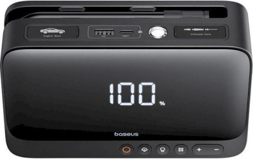 Автономний пусковий пристрій (бустер) Baseus Super Energy Series 4in1 600A Black (C00245902111-00)