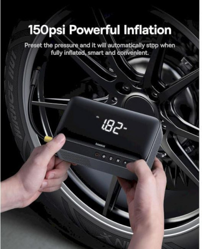 Автономний пусковий пристрій (бустер) Baseus Super Energy Series 4in1 600A Black (C00245902111-00)