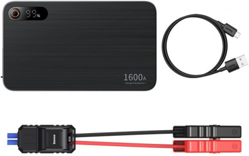 Автономний пусковий пристрій (бустер) Baseus Super Energy Pro Car Jump Starter 1600A Black (CGNL070001)