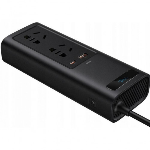 Автомобільний інвертор Baseus In-car Inverter 150W (220V CN/EU)  Black (CRNBQ-A01)