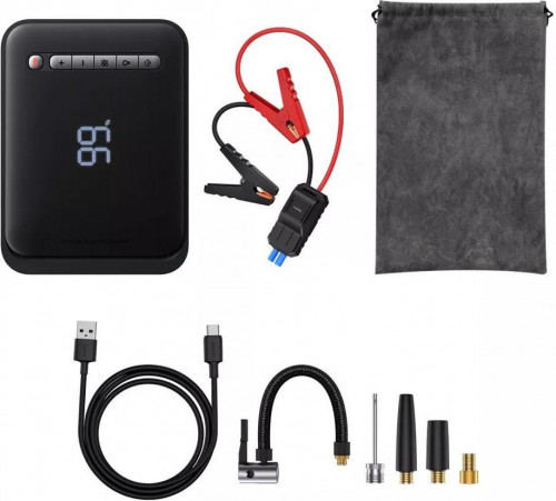 Автономний пусковий пристрій (бустер) Baseus Super Energy 2in1 Car Jump Starter 8000 mAh Black (CGCN000001)