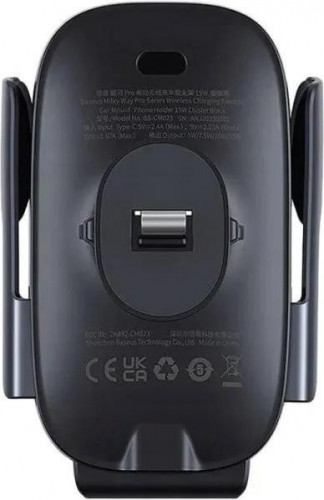 Автомобильный держатель Baseus Milky Way Pro 15W Black (C40357000111-00)