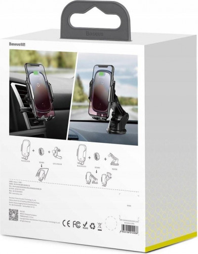 Автомобільний тримач Baseus Light Electric 15W Black (WXHW03-01)