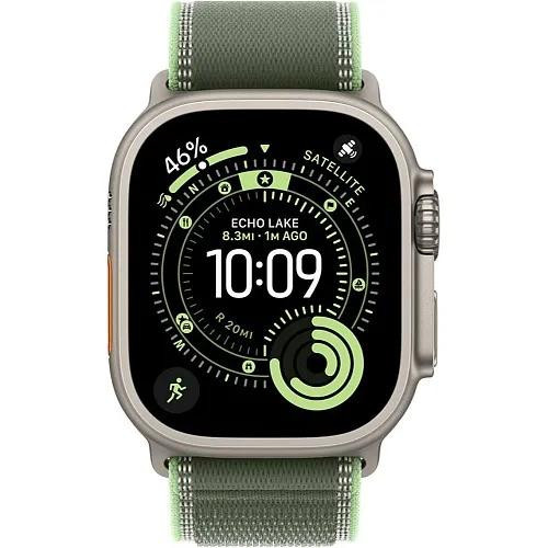 Apple Watch Ultra 3 GPS + Cellular 49mm Natural Tit. Case w. Green/Neon Trail Loop - M/L (MF1V4+MFT54)