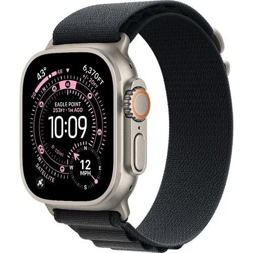 Apple Watch Ultra 3 GPS + Cellular 49mm Natural Tit. Case w. Black Alpine Loop - Large (MF1V4+MFTG4)
