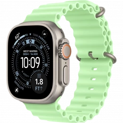 Apple Watch Ultra 3 GPS + Cellular 49mm Natural Tit. Case w. Neon Green Ocean Band (MF1V4+MGCF4)
