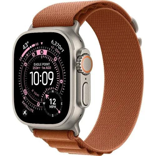 Apple Watch Ultra 3 GPS + Cellular 49mm Natural Tit. Case w. Terra Cotta A. Loop - Small (MF1V4+MFTA4)