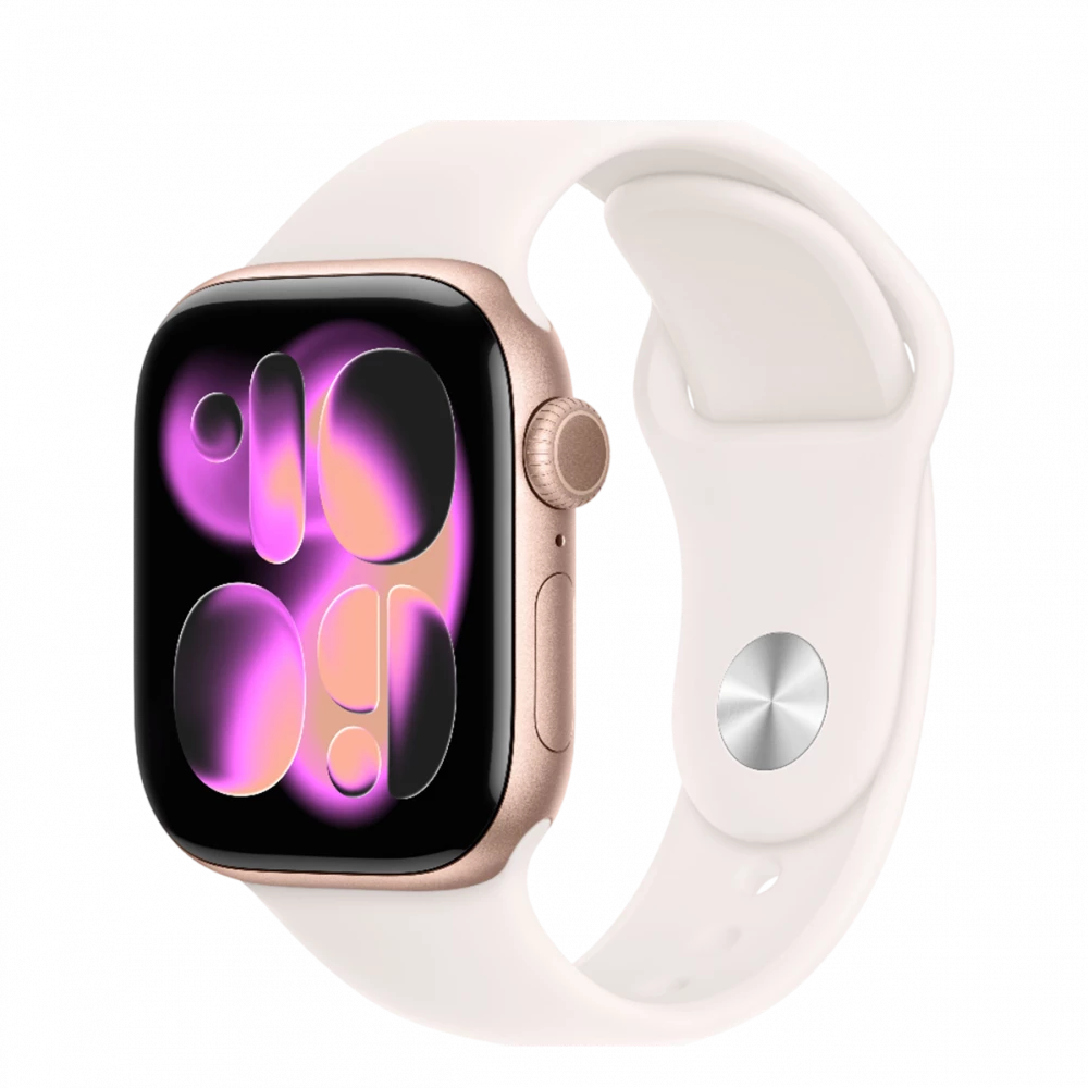 Apple Watch Series 11 GPS 42mm Rose Gold Alu. Case w. Light Blush S. Band - S/M (MEU04)